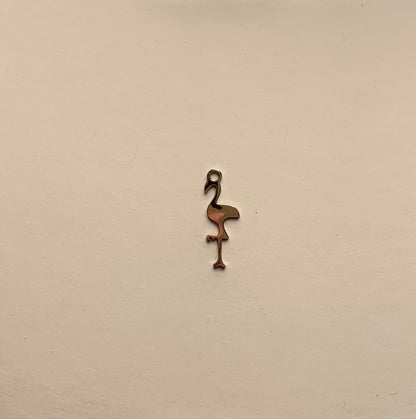 Breloques flamants roses en acier inoxydable