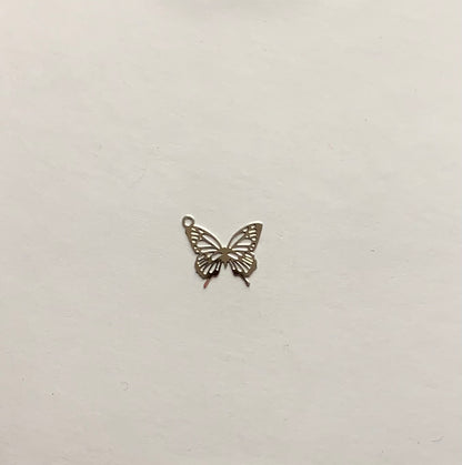 Breloques papillons en acier inoxydable
