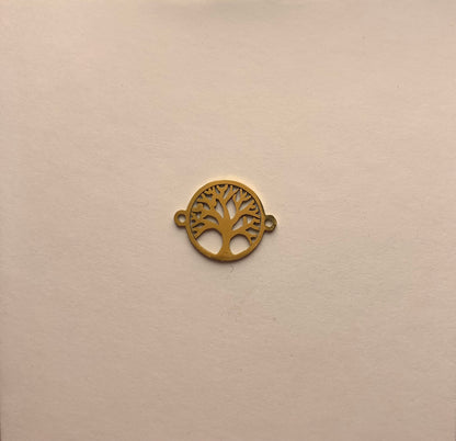 Breloques arbres de vie en acier inoxydable