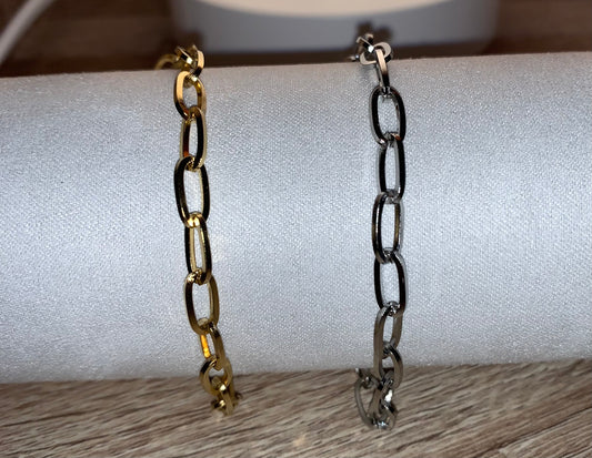 Chaînes bracelets en acier inoxydable