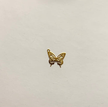 Breloques papillons en acier inoxydable