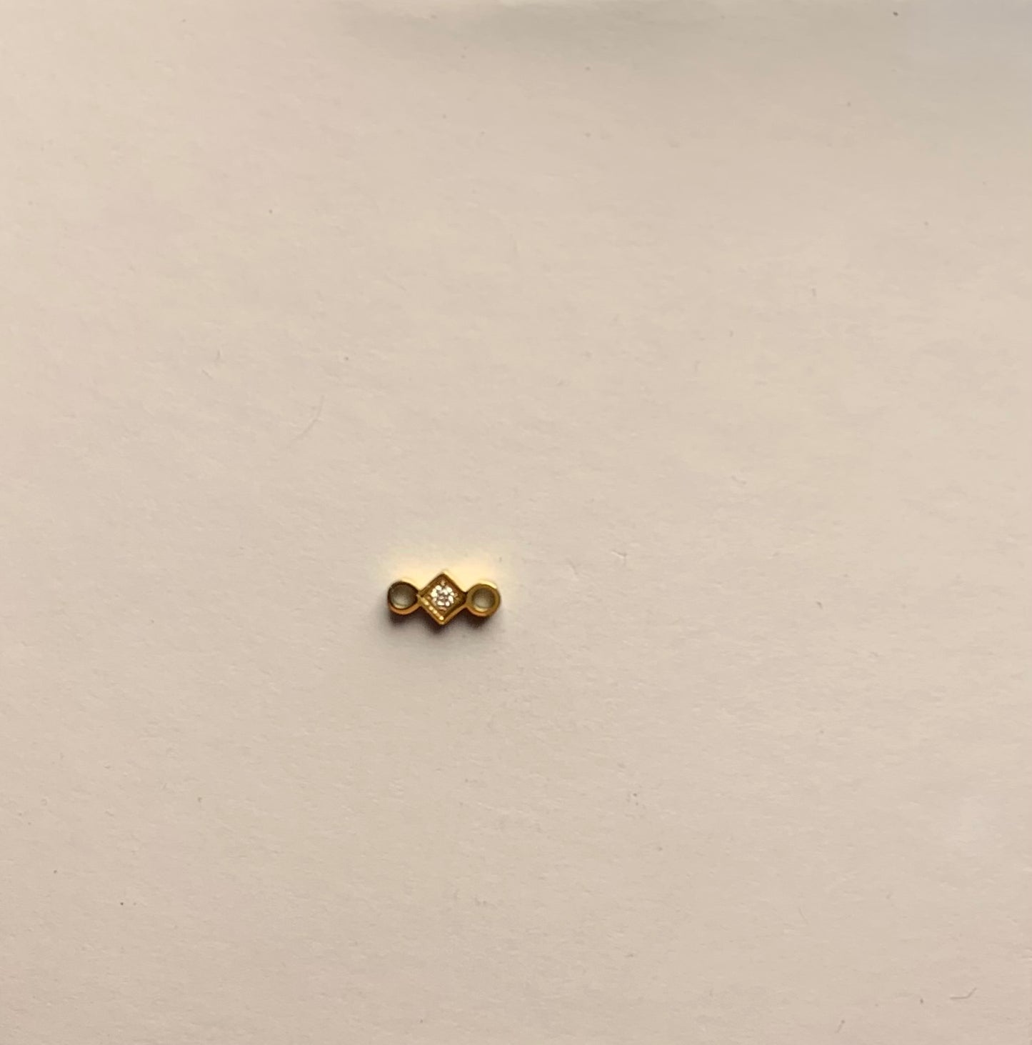 Breloques losanges en acier inoxydable