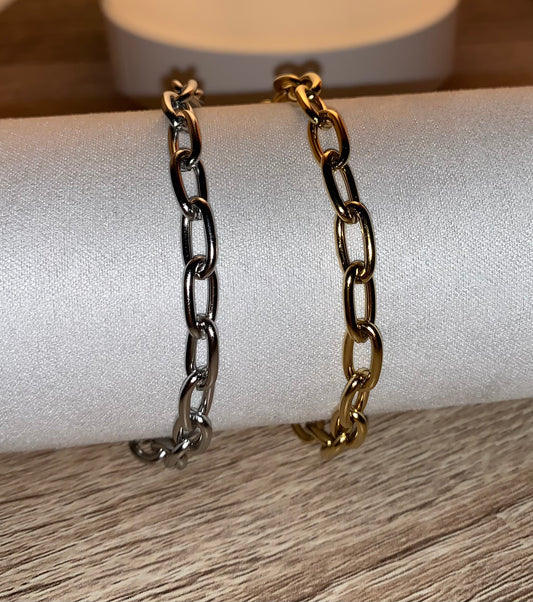 Chaînes bracelets en acier inoxydable