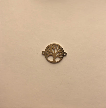 Breloques arbres de vie en acier inoxydable
